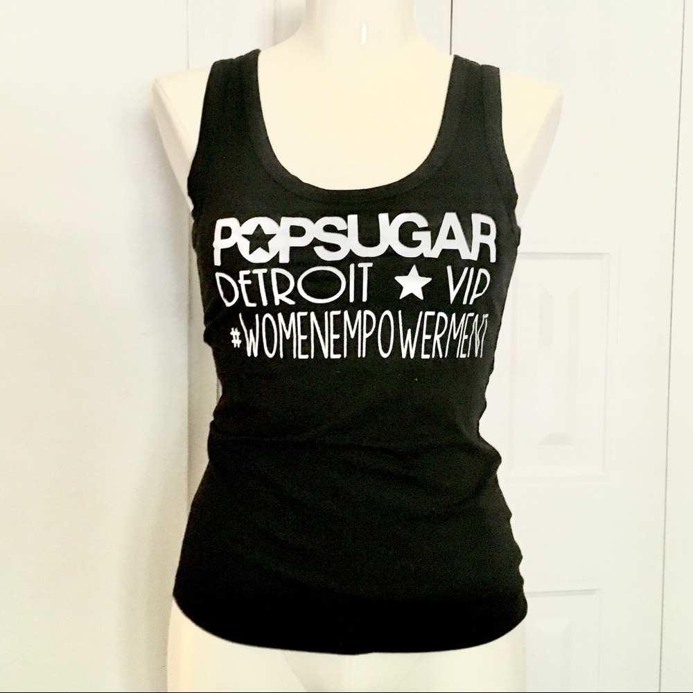 POPSUGAR Detroit VIP #womenempowerment tank NWT S